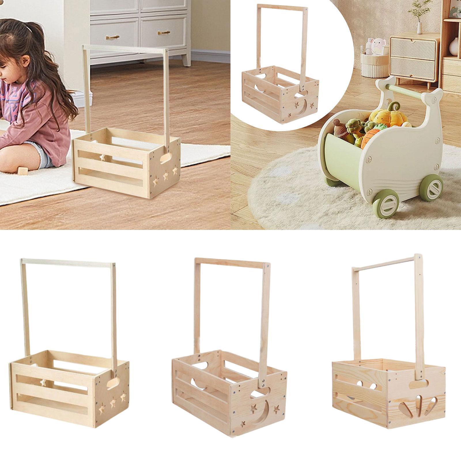 Wooden Storage Basket with Han - огляд і ціна Baby Nursery Closet