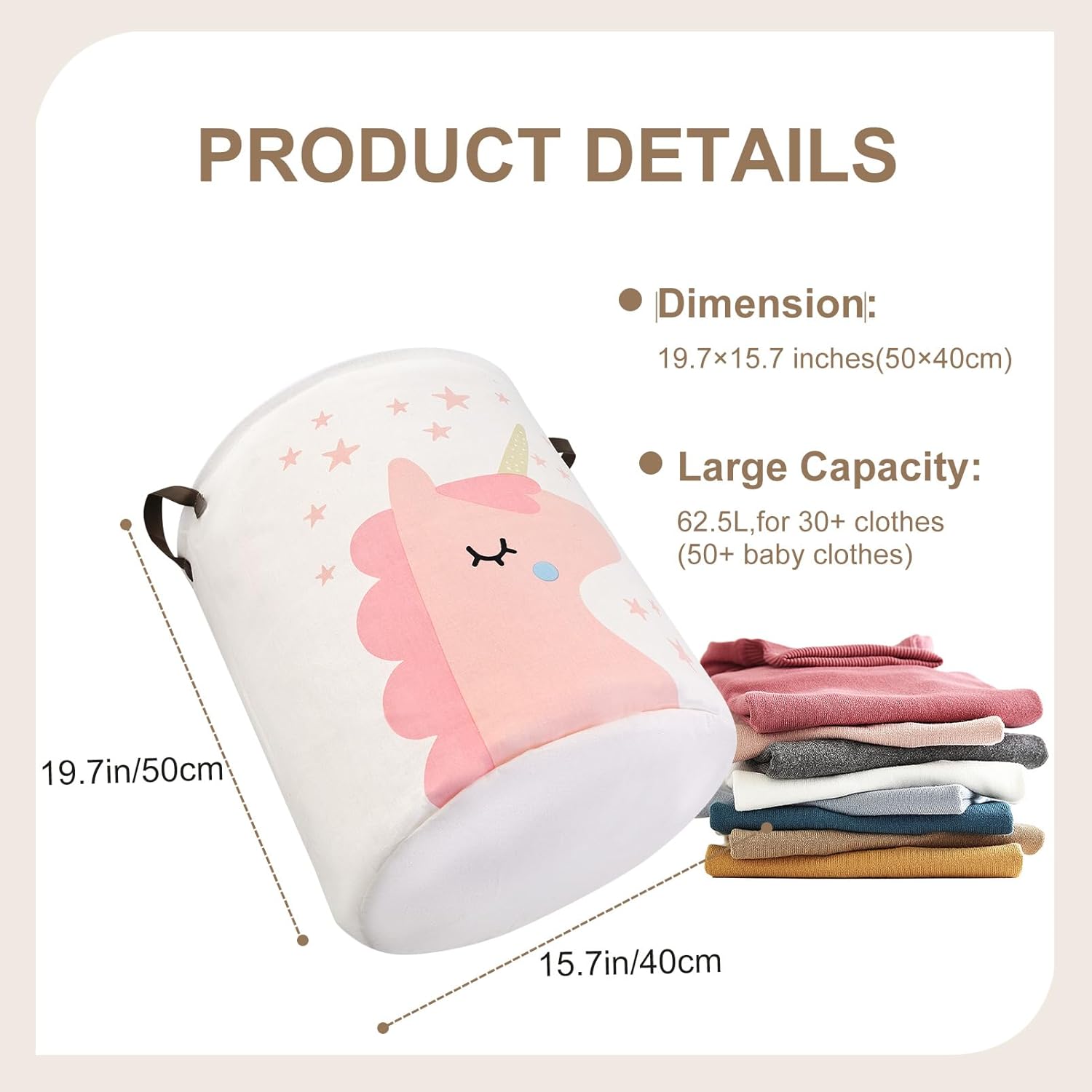 Kids Laundry Basket for Girls  - огляд і ціна Baby Nursery Laundry Basket