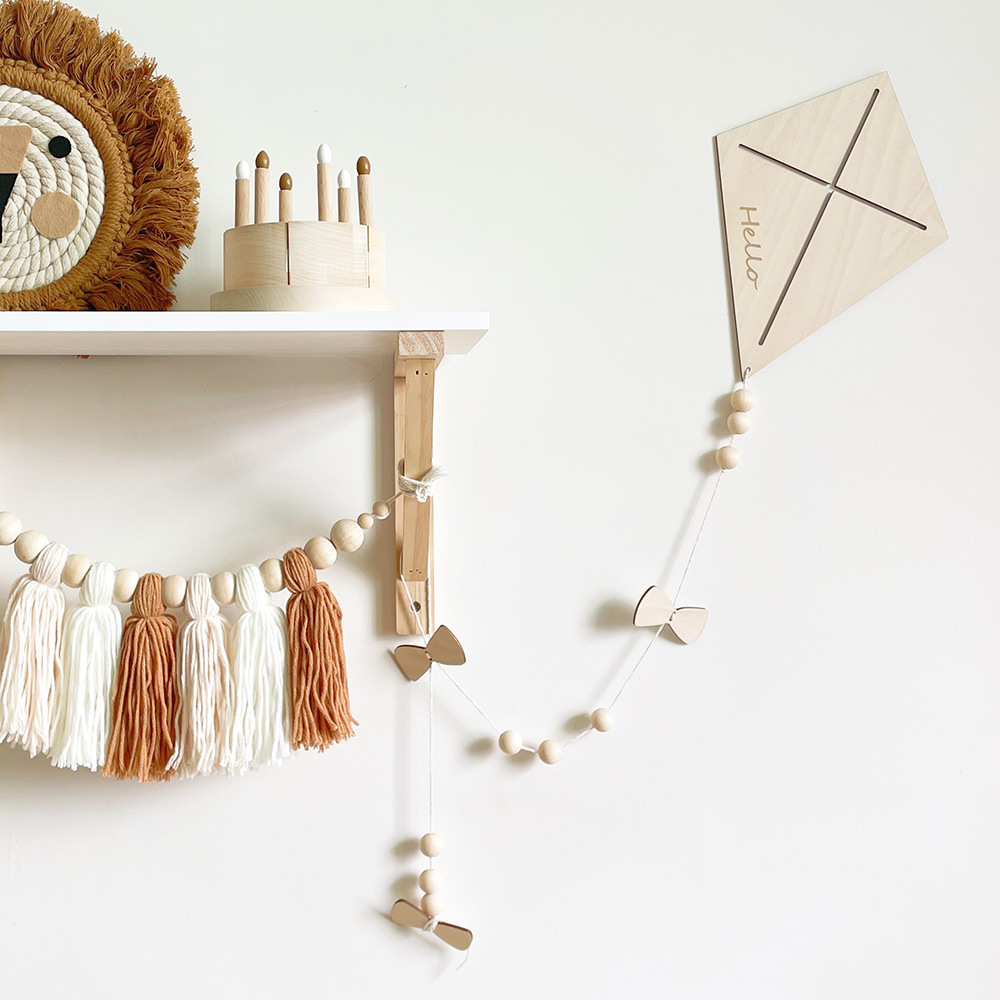 INS Nordic Wooden Kite Wall Or - огляд і ціна Baby Nursery Things