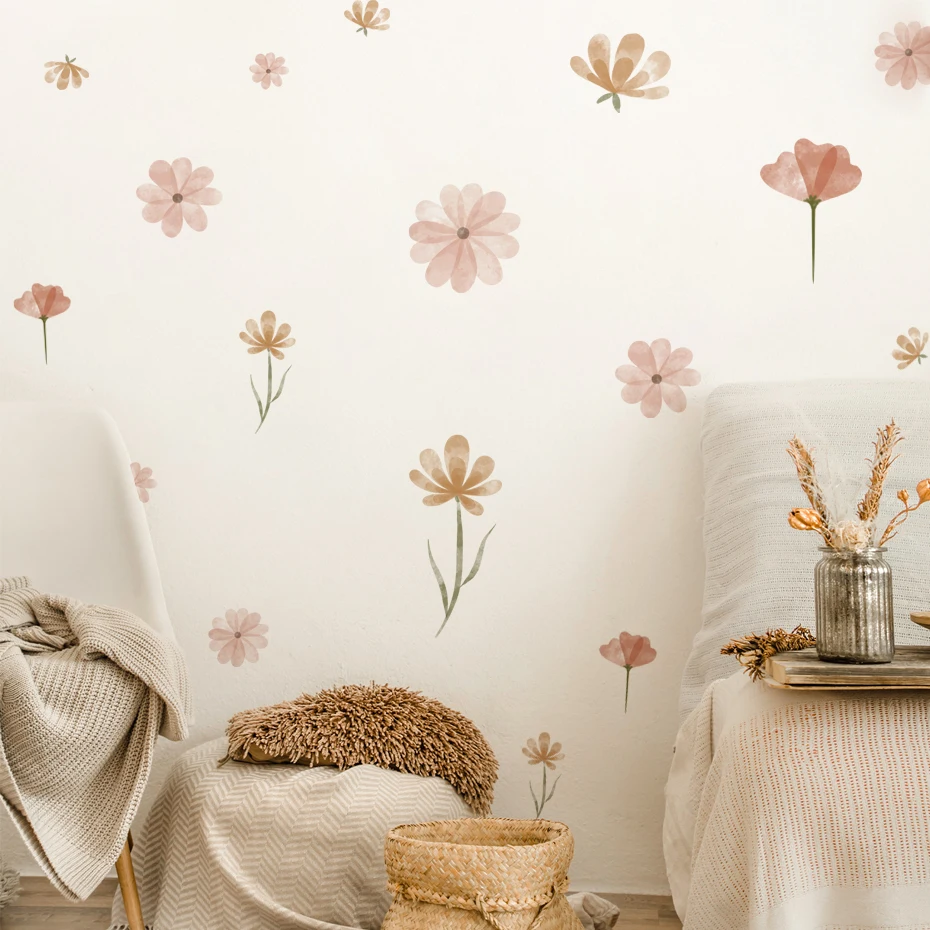 Boho Flowers Wall Stickers Chi - огляд і ціна Baby Nursery Wall Stickers