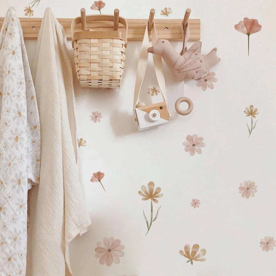 Boho Flowers Wall Stickers Chi - огляд і ціна Baby Nursery Wall Stickers