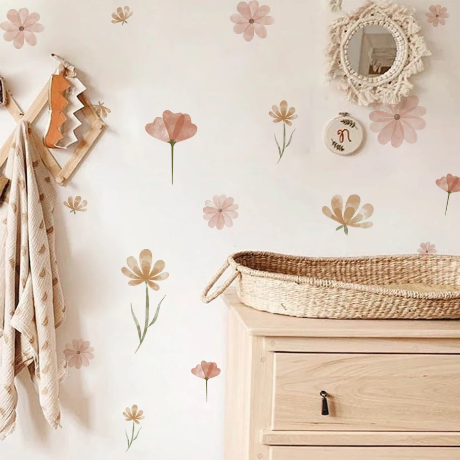 Boho Flowers Wall Stickers Chi - огляд і ціна Baby Nursery Wall Stickers