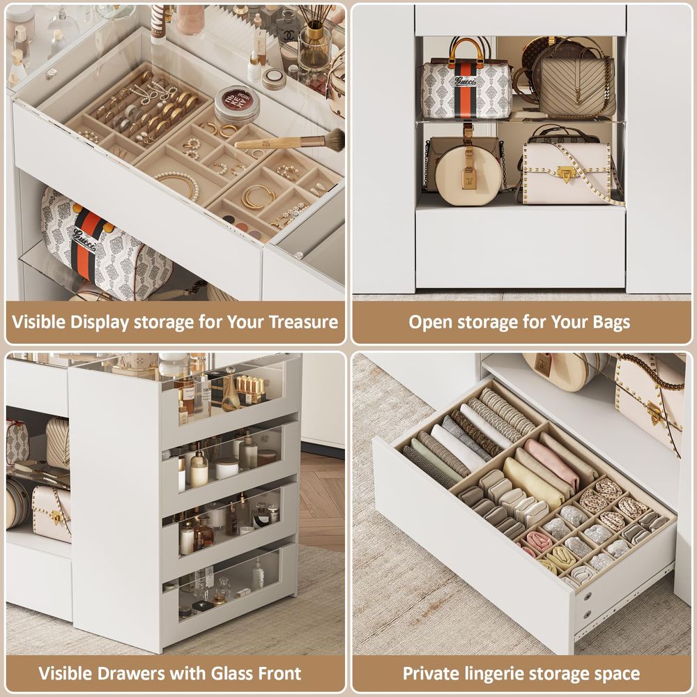 Closet Island with Drawers, Wa - огляд і ціна Drawer Dresser White