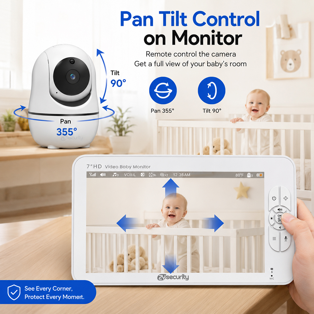7 Inch Split-Screen Baby Monit - огляд і ціна Baby Monitor Split Screen