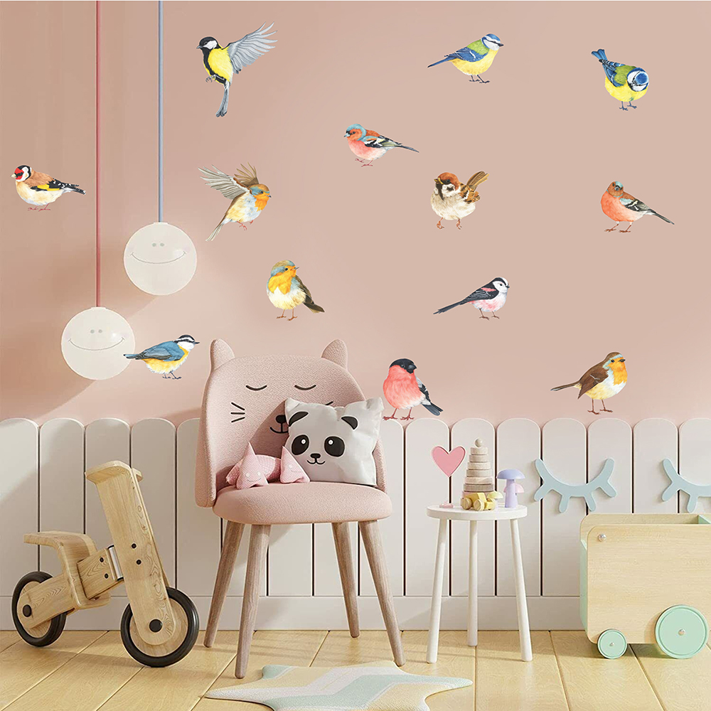 13pcs Little Birds Wall Sticke - огляд і ціна Baby Nursery Wall Stickers