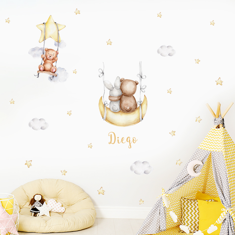 Custom Baby Name Bear Balloons - огляд і ціна Baby Nursery Set Furniture