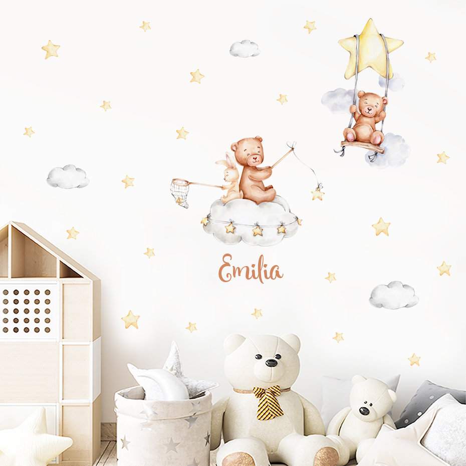 Custom Baby Name Bear Balloons - огляд і ціна Baby Nursery Set Furniture