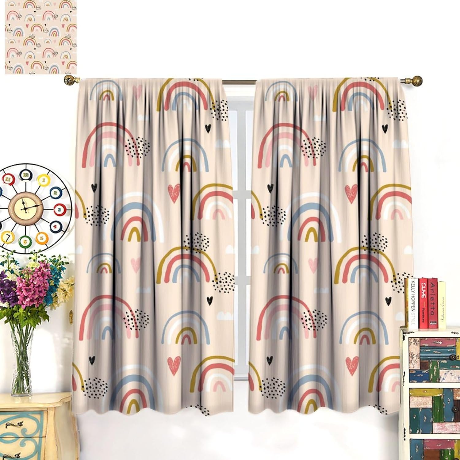 Kids Rainbow Curtains Boho Cut - огляд і ціна Baby Nursery Youtube