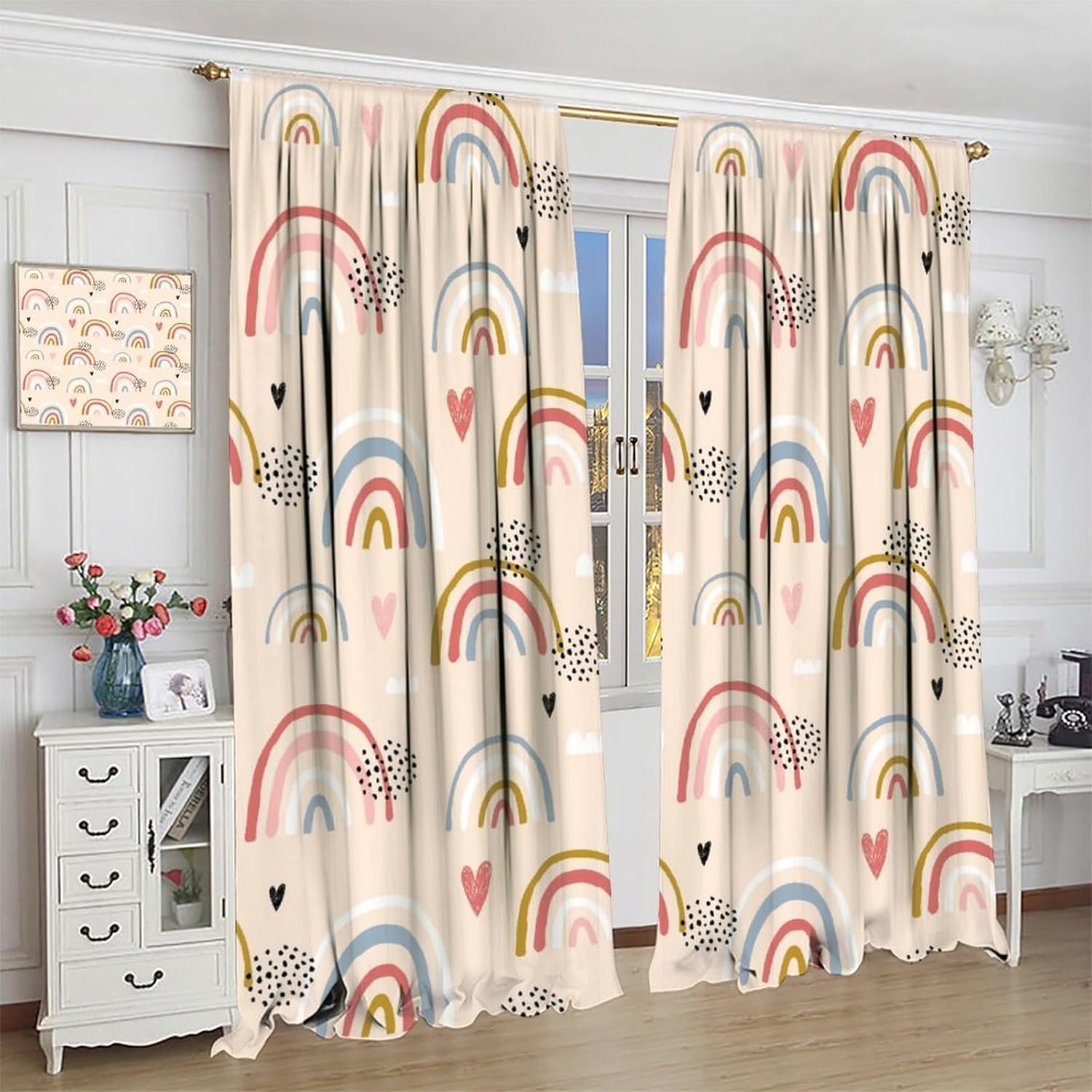 Kids Rainbow Curtains Boho Cut - огляд і ціна Baby Nursery Youtube