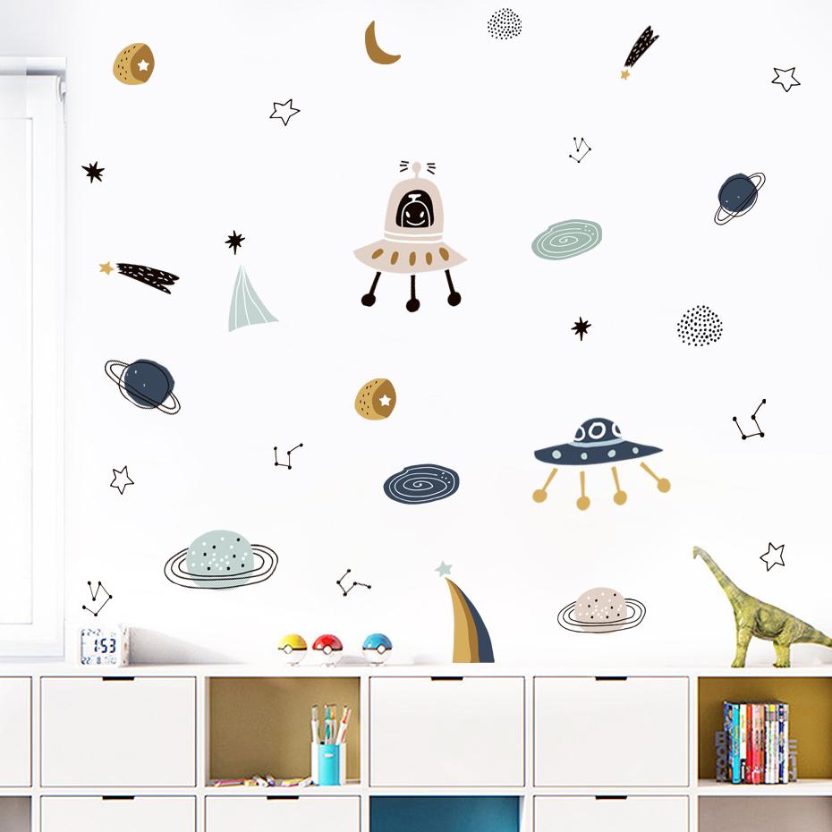 Cartoon Ufo Aliens Planet Patt - огляд і ціна Baby Nursery Set Furniture