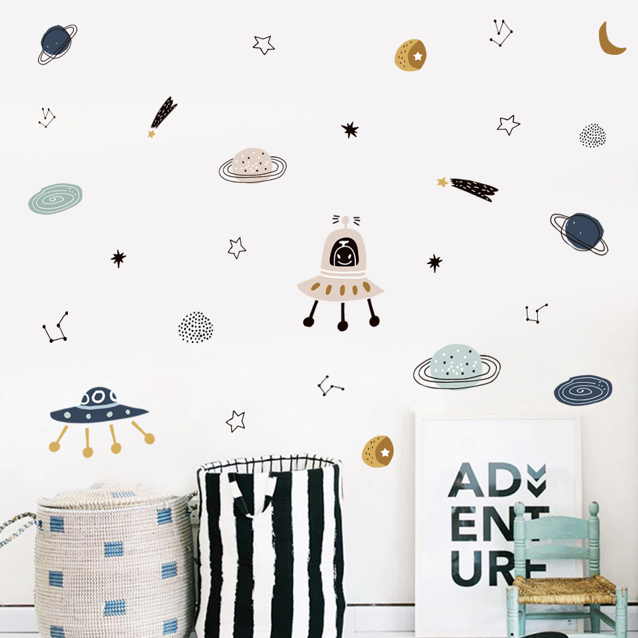 Cartoon Ufo Aliens Planet Patt - огляд і ціна Baby Nursery Set Furniture