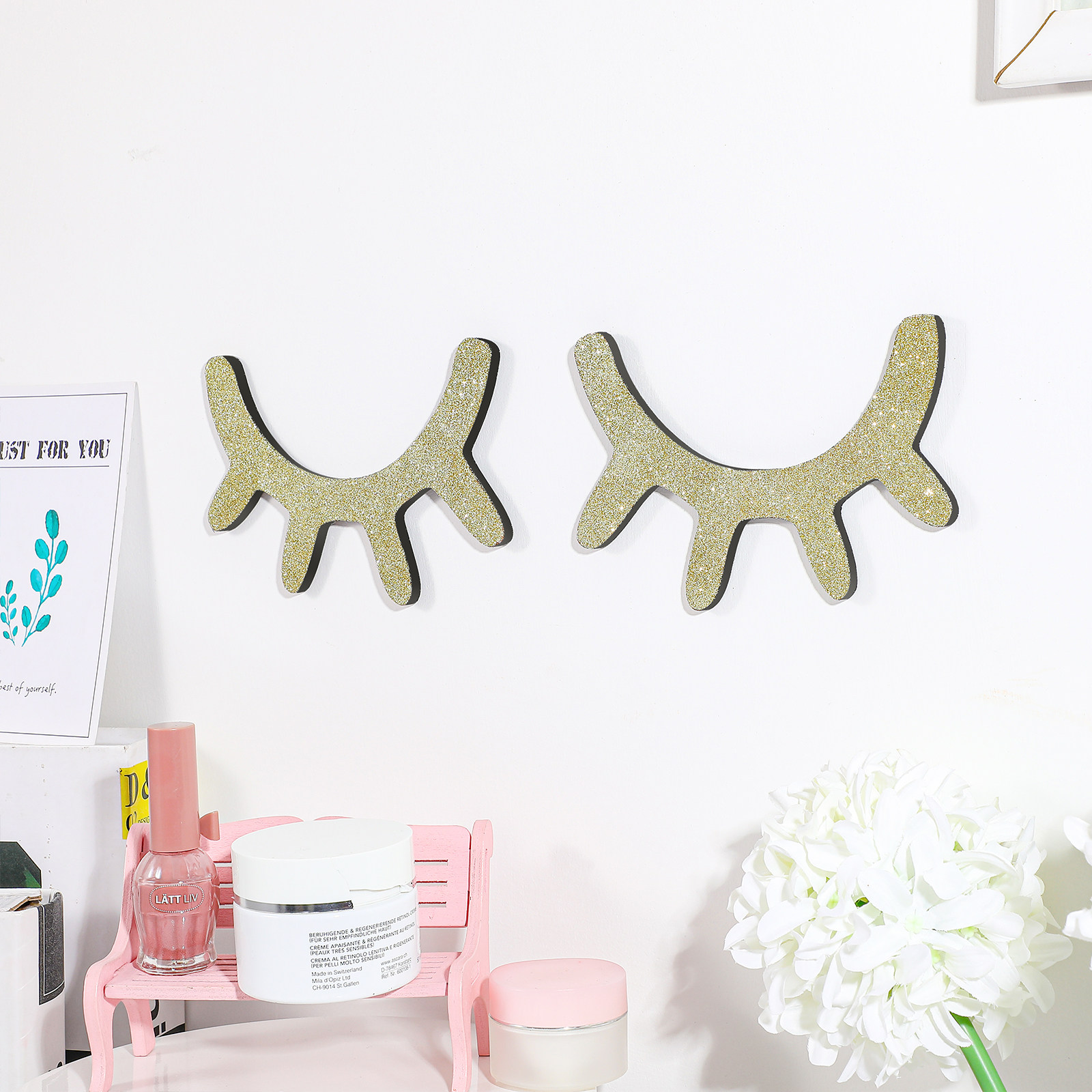 1Pair Nordic Style Sleepy Eyel - огляд і ціна Baby Nursery Wall Stickers