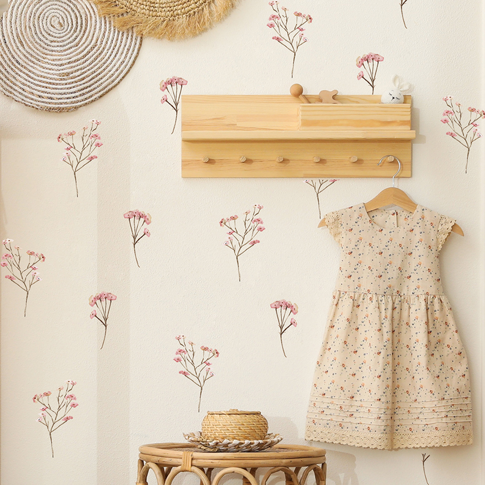 Pink  Watercolor Flower Wall S - огляд і ціна Baby Nursery Set Furniture