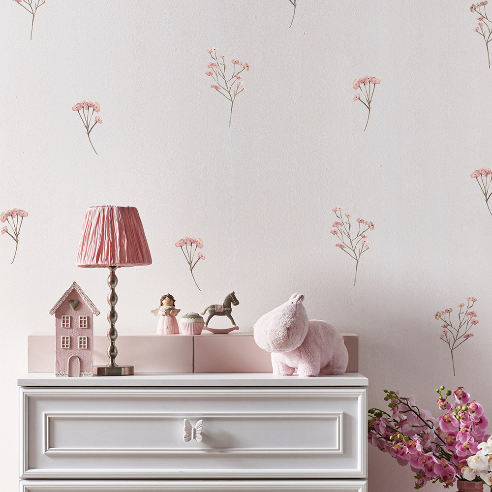 Pink  Watercolor Flower Wall S - огляд і ціна Baby Nursery Set Furniture