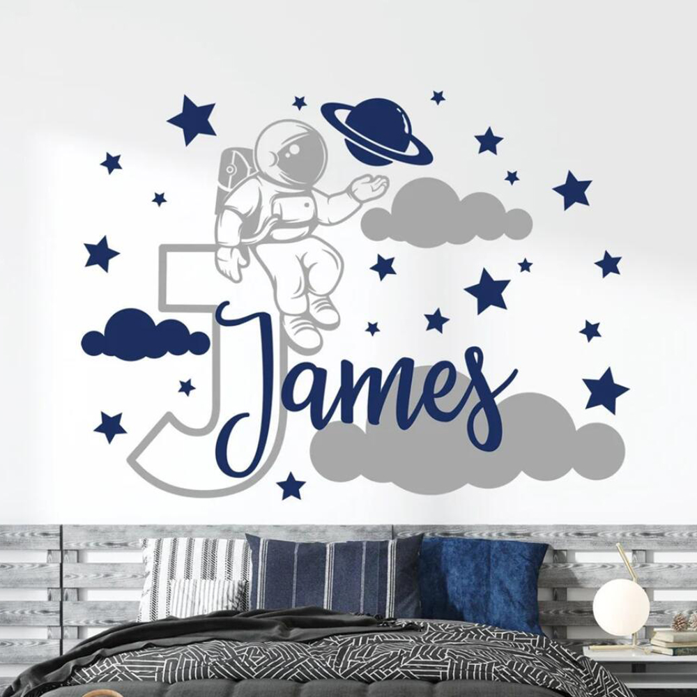 Custom Name Cartoon Space Astr - огляд і ціна Baby Nursery Set Furniture