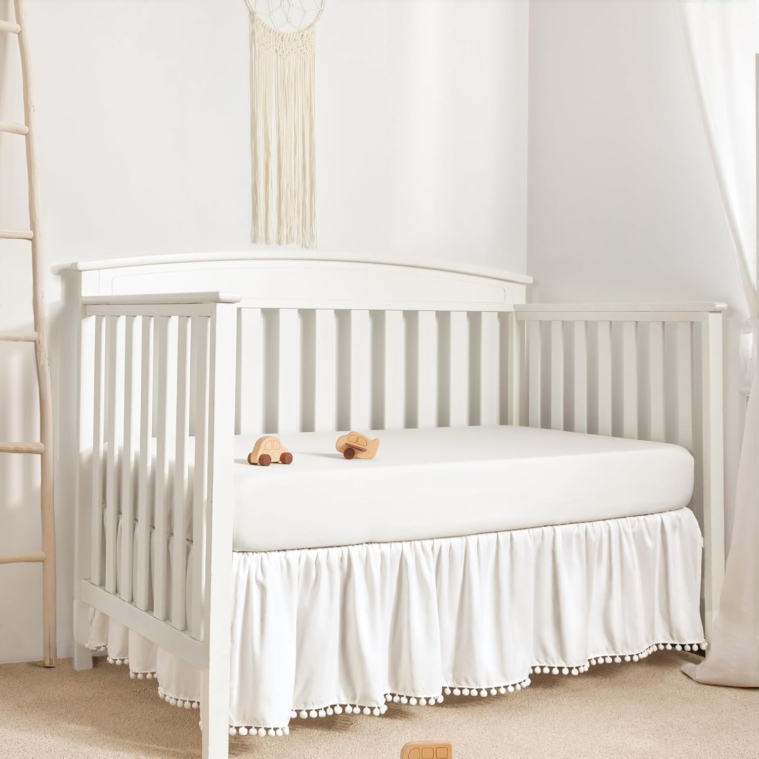 Baby Crib Skirt with Ruffles a - огляд і ціна Baby Nursery Images Free