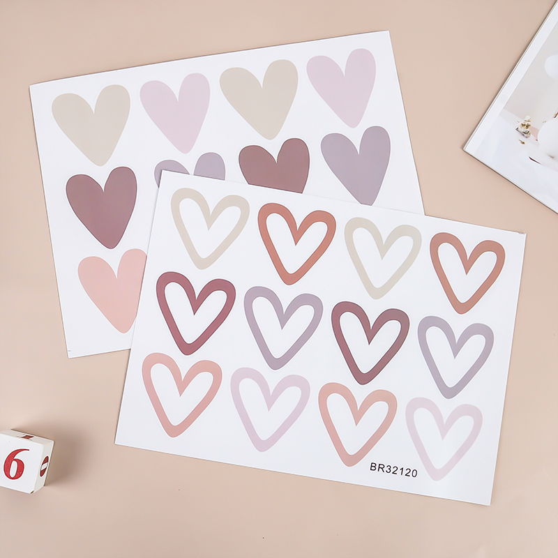 2pcs Lovely Hearts Ins Wall St - огляд і ціна Baby Nursery Wallpaper Girl