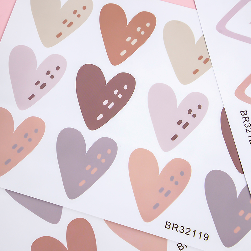 2pcs Lovely Hearts Ins Wall St - огляд і ціна Baby Nursery Wallpaper Girl