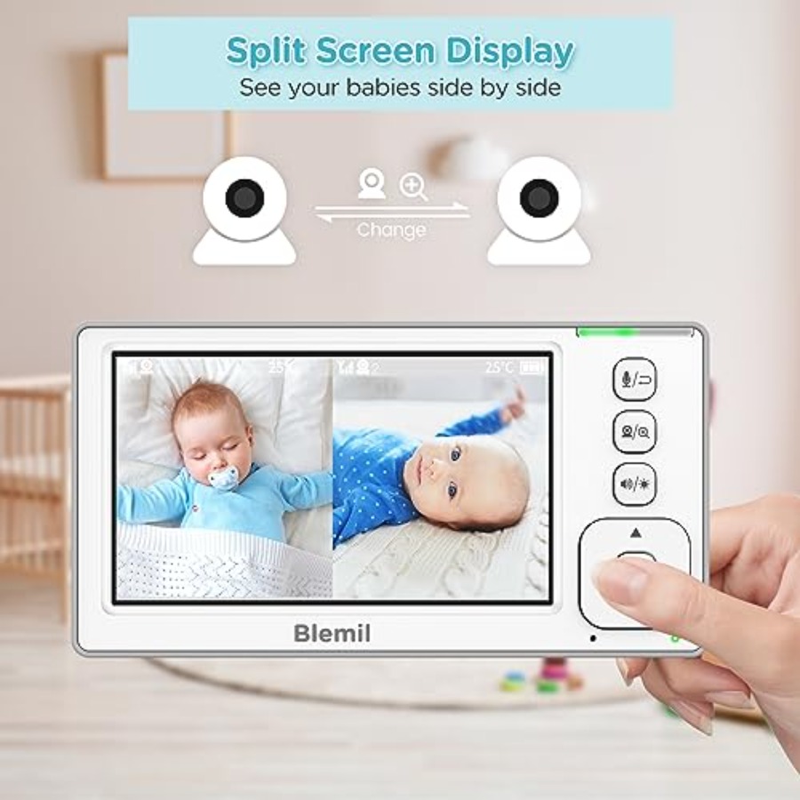 2-Camera 4.3'' IPS Split-Scree - огляд і ціна Baby Monitor Split Screen