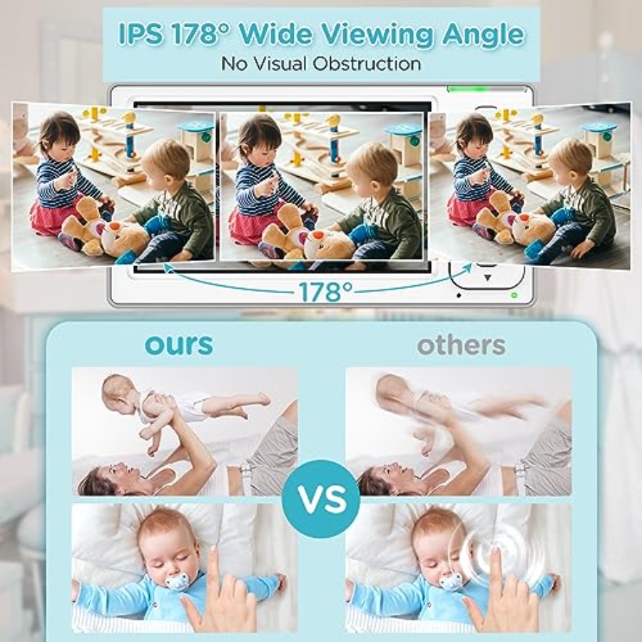 2-Camera 4.3'' IPS Split-Scree - огляд і ціна Baby Monitor Split Screen