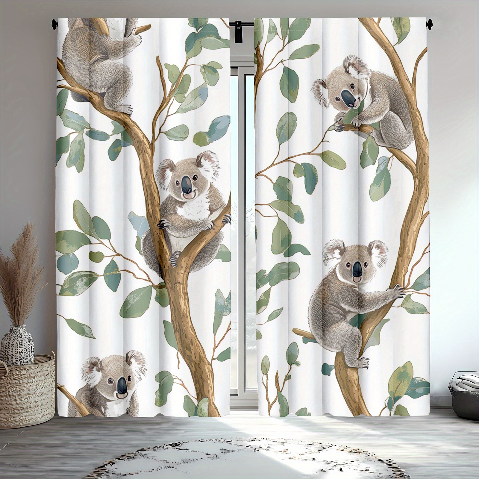 Cute Koala Woodland Curtain Pa - огляд і ціна Baby Nursery Youtube