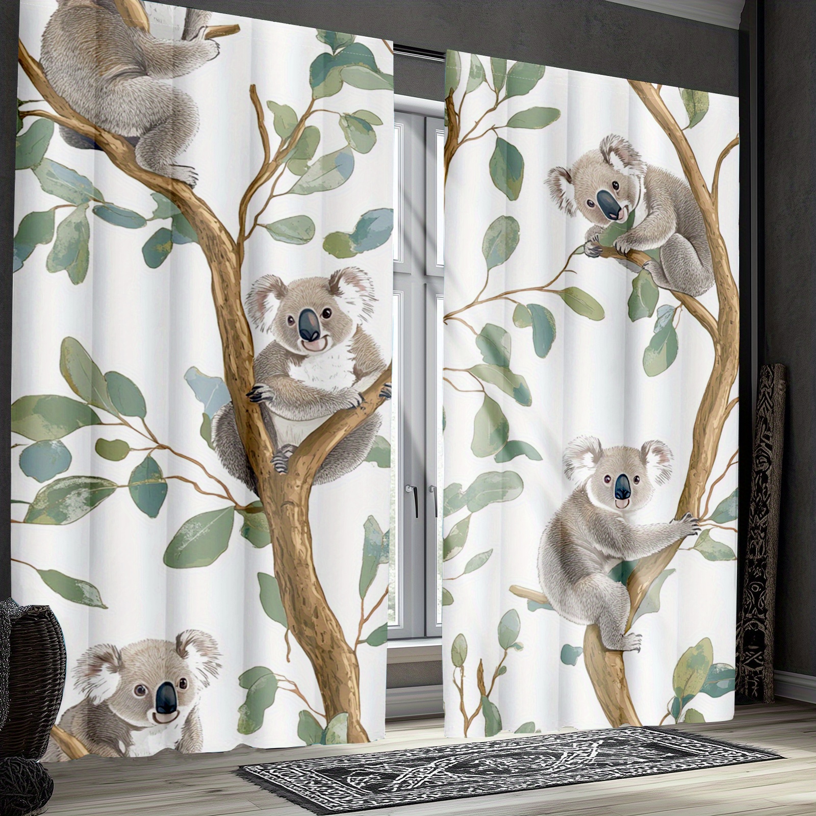Cute Koala Woodland Curtain Pa - огляд і ціна Baby Nursery Youtube