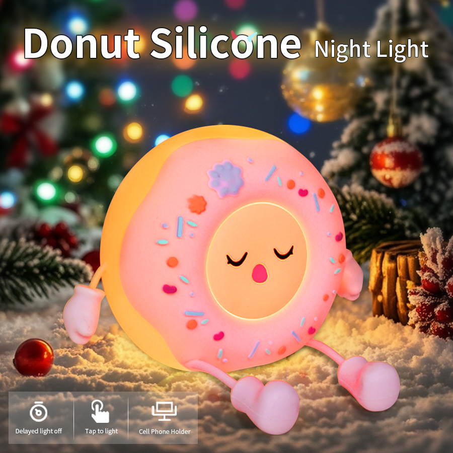 Donut Led Night Light Cartoon  - огляд і ціна Baby Nursery Table Lamp