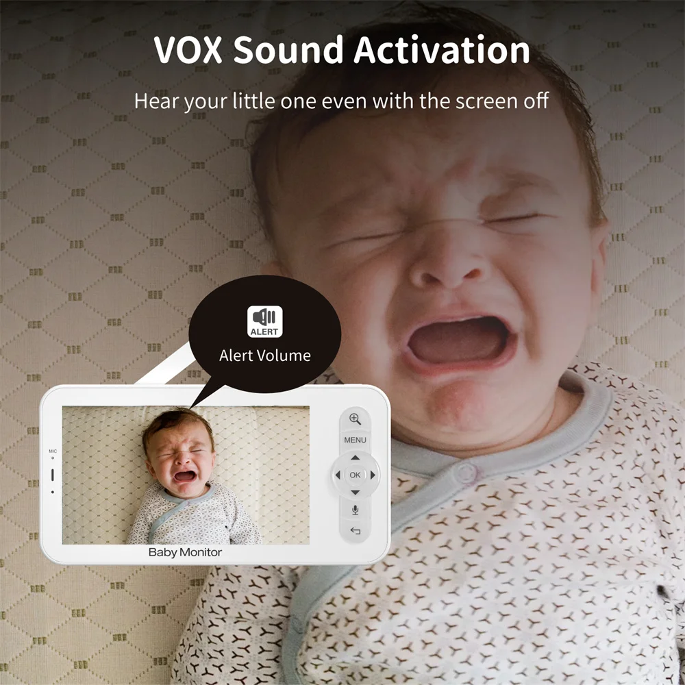 Babystar 5 Inch Wifi Baby Moni - огляд і ціна Baby Monitor Split Screen