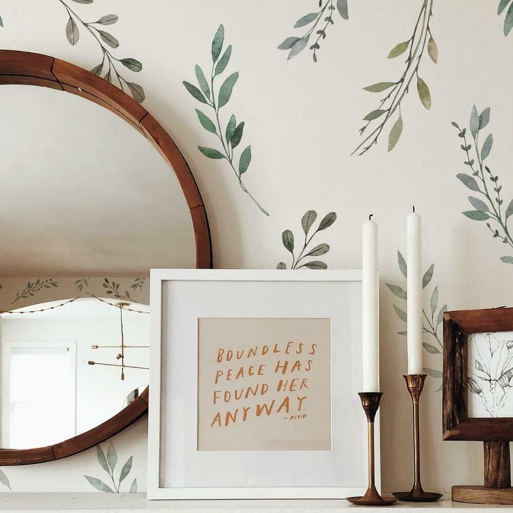 Watercolor Rustic Country Leav - огляд і ціна Baby Nursery Tree