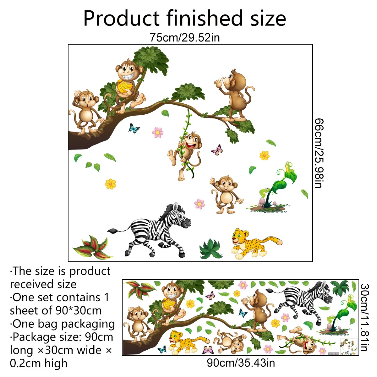 Forest Animal Lion Sloth Monke - огляд і ціна Baby Nursery Wallpaper Girl