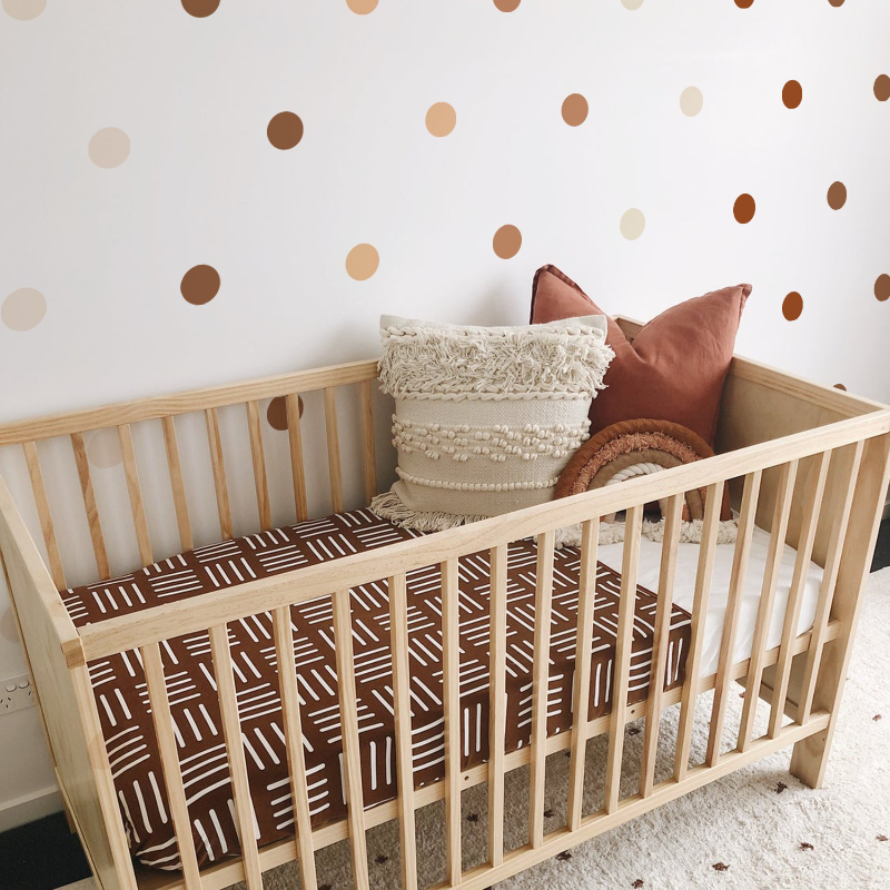 Creative Boho Polka Dot Wall S - огляд і ціна Baby Nursery Wallpaper Girl