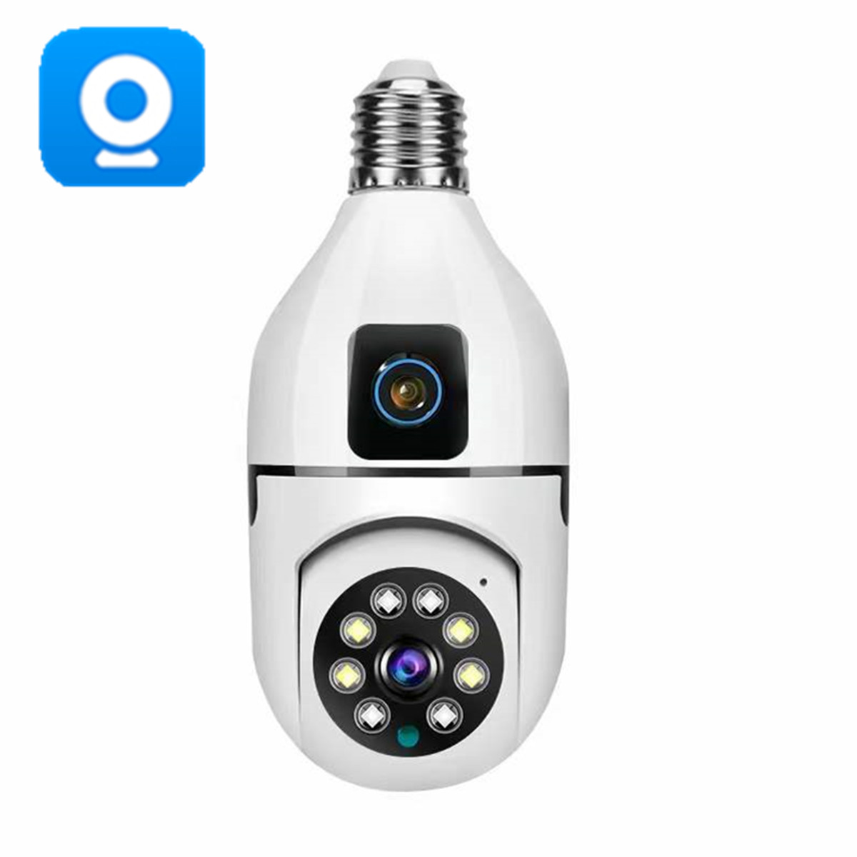 4MP V380/Yoosee Dual Lens E27  - огляд і ціна Baby Monitor Split Screen
