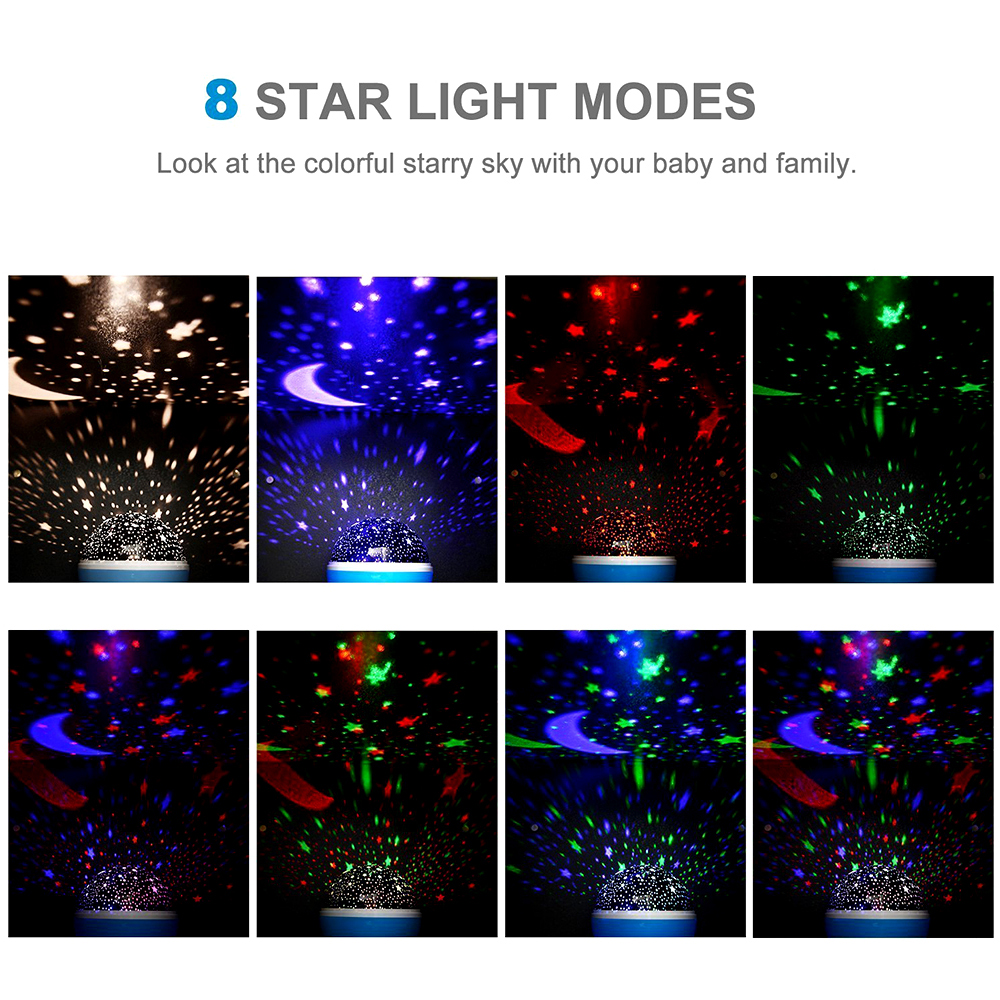 Night Lamp Projector Starry Sk - огляд і ціна Baby Nursery Table Lamp