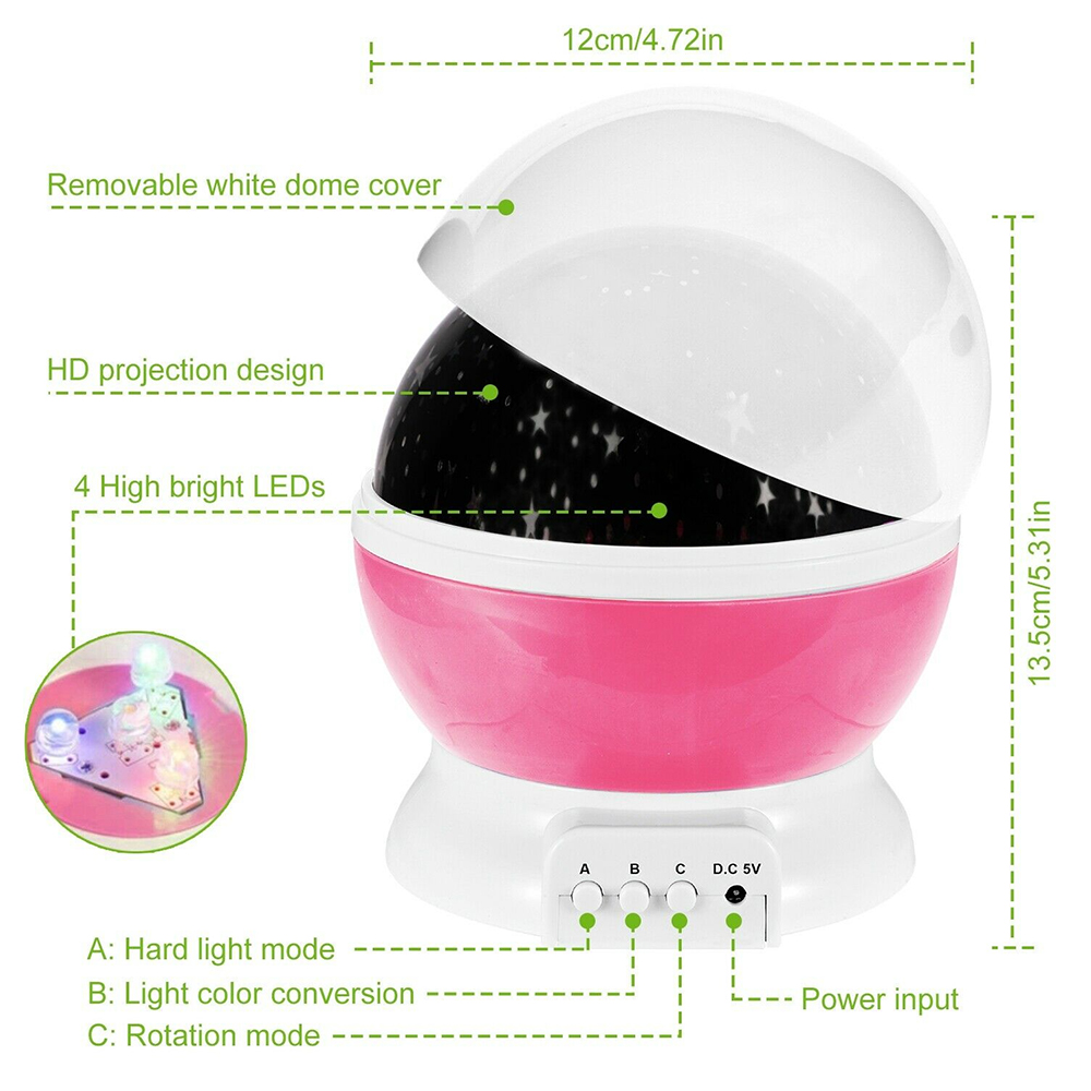 Night Lamp Projector Starry Sk - огляд і ціна Baby Nursery Table Lamp