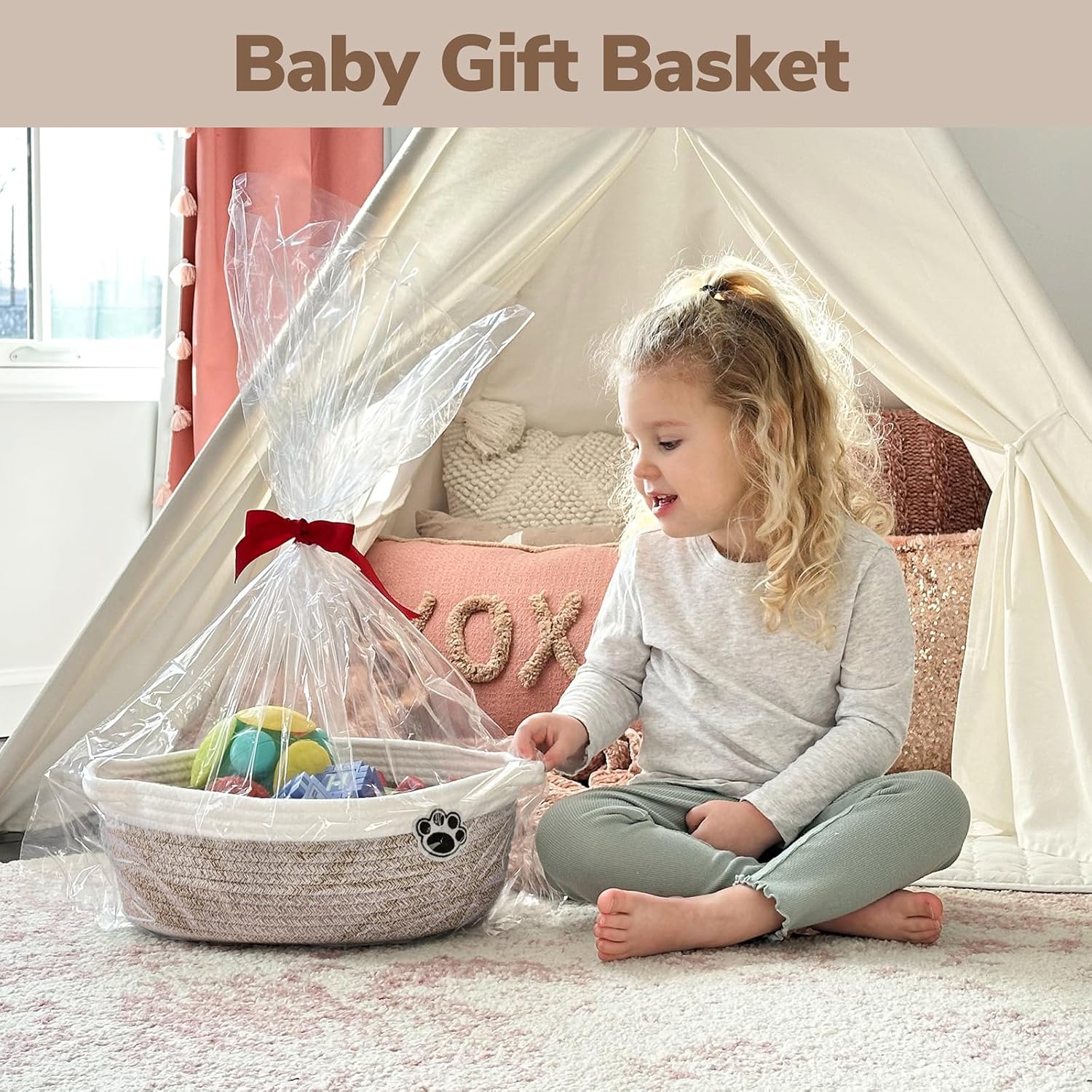 Woven Dog Toy Basket, 12x8x5 I - огляд і ціна Baby Nursery Images Free
