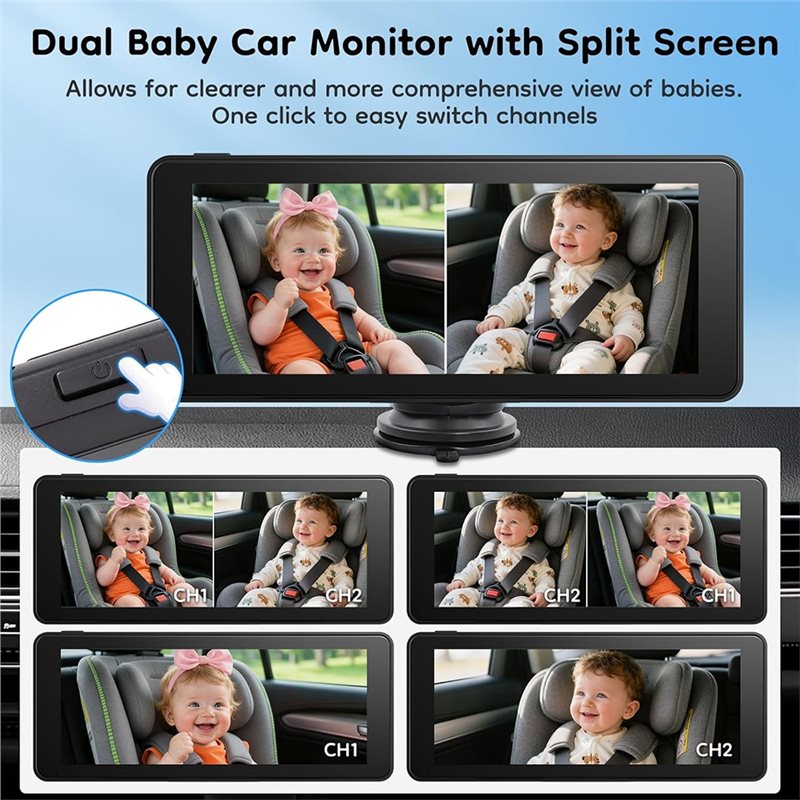 Strict For Carseat Compatible  - огляд і ціна Baby Monitor Split Screen