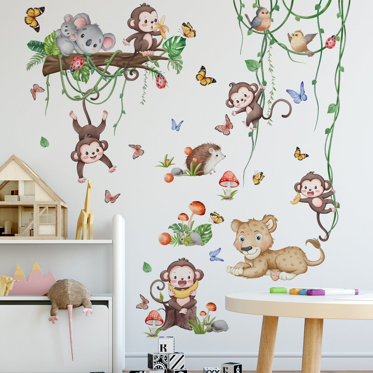 Safari Monkey Animals Tree Vin - огляд і ціна Baby Nursery Tree