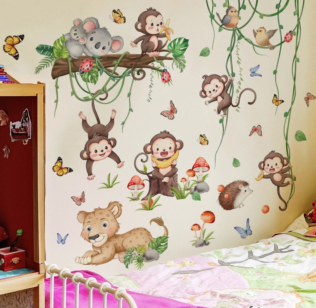 Safari Monkey Animals Tree Vin - огляд і ціна Baby Nursery Tree