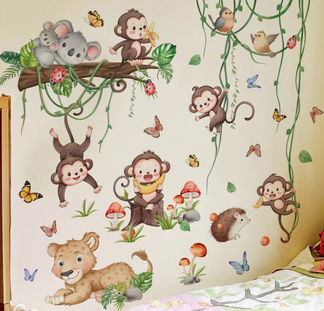 Safari Monkey Animals Tree Vin - огляд і ціна Baby Nursery Tree