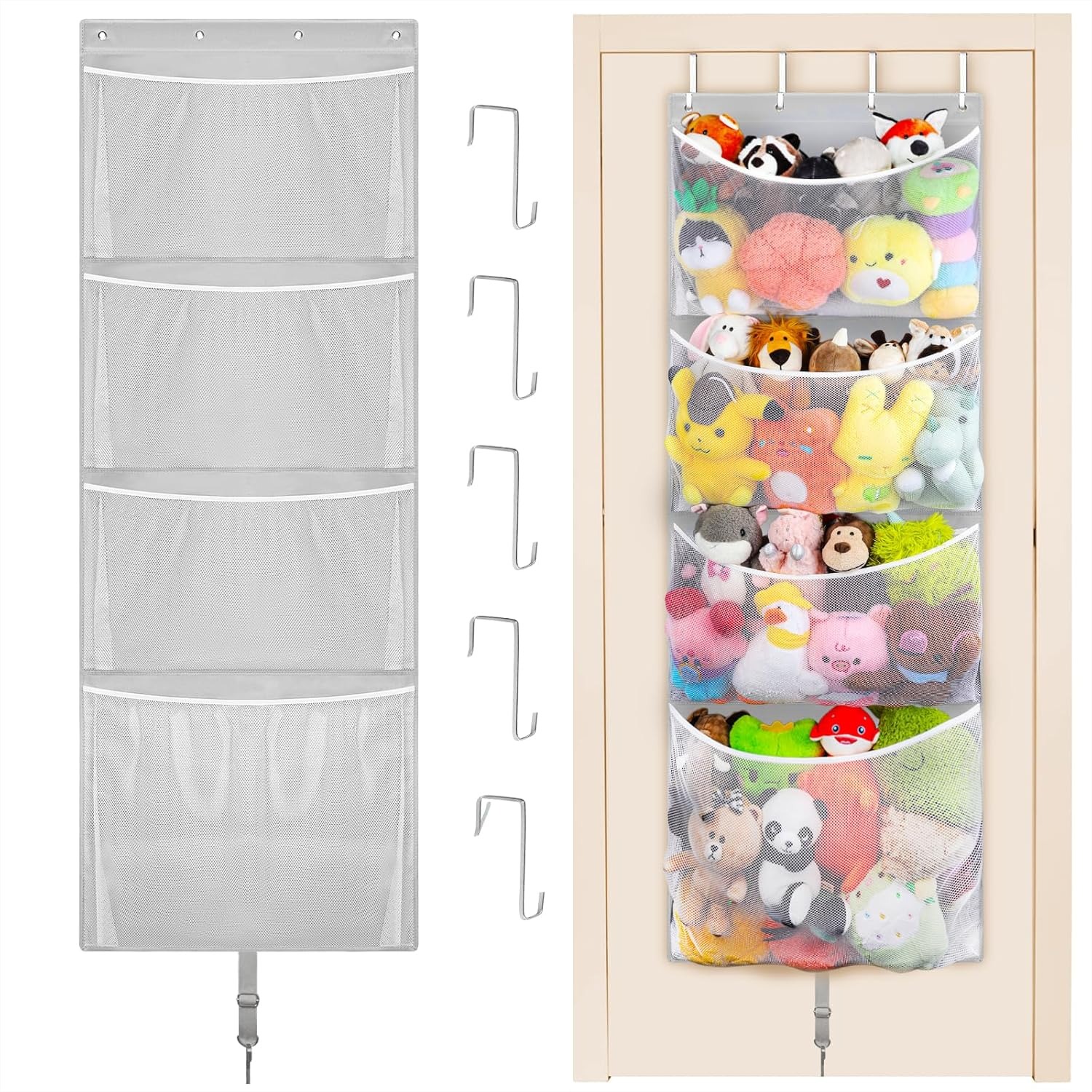 Hanging Stuffed Animal Storage - огляд і ціна Baby Nursery Images Free