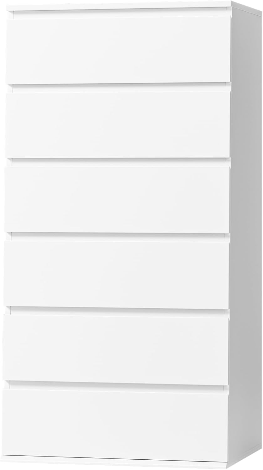 Modern Tall White Wooden Dress - огляд і ціна Drawer Dresser White