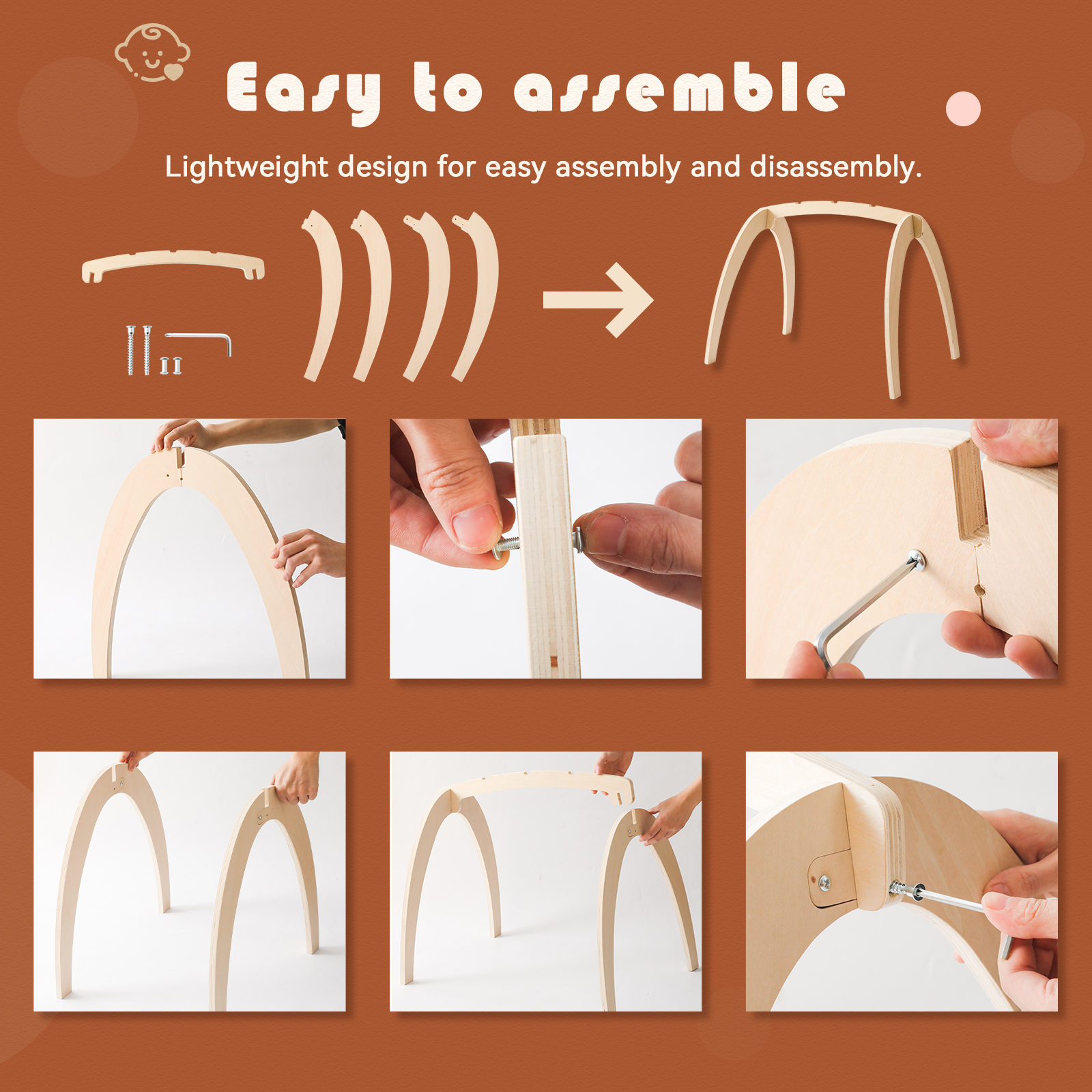 Baby Wooden Toys Play Gym Ordi - огляд і ціна Baby Nursery Things