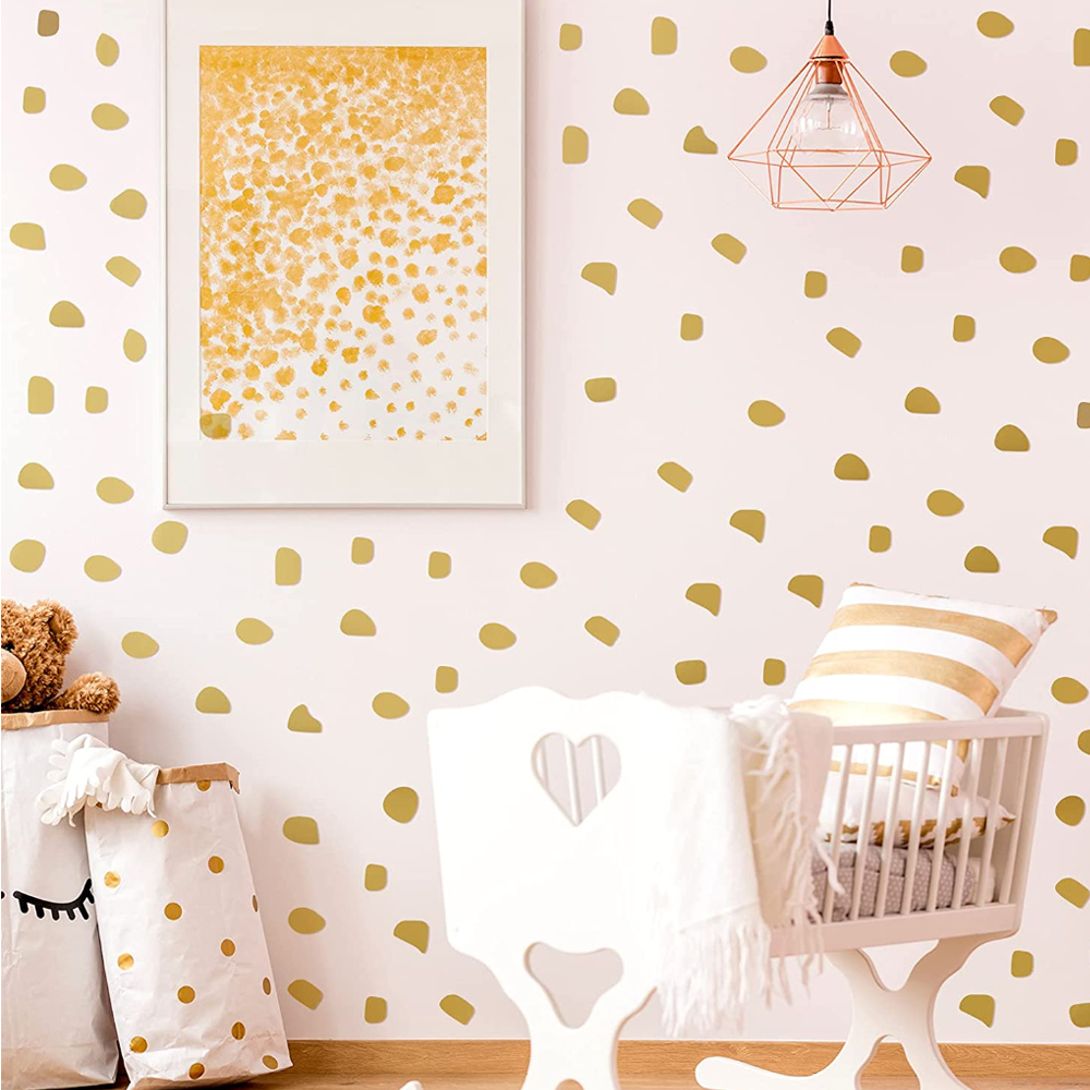 96Pcs/set Cute  Irregular Dots - огляд і ціна Baby Nursery Wallpaper Girl
