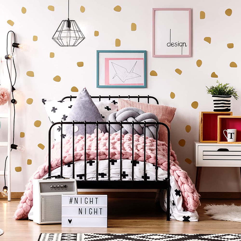 96Pcs/set Cute  Irregular Dots - огляд і ціна Baby Nursery Wallpaper Girl