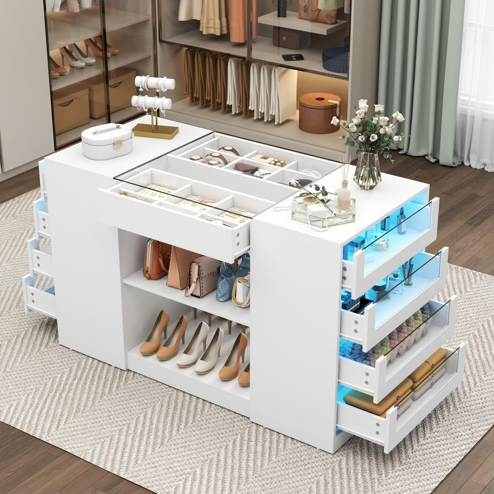 Closet Island with Drawers, Ar - огляд і ціна Drawer Dresser White