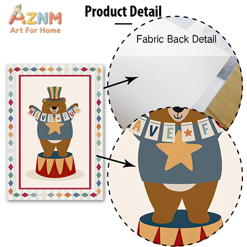 Circus Bear Magician Dog Quote - огляд і ціна Baby Nursery Posters