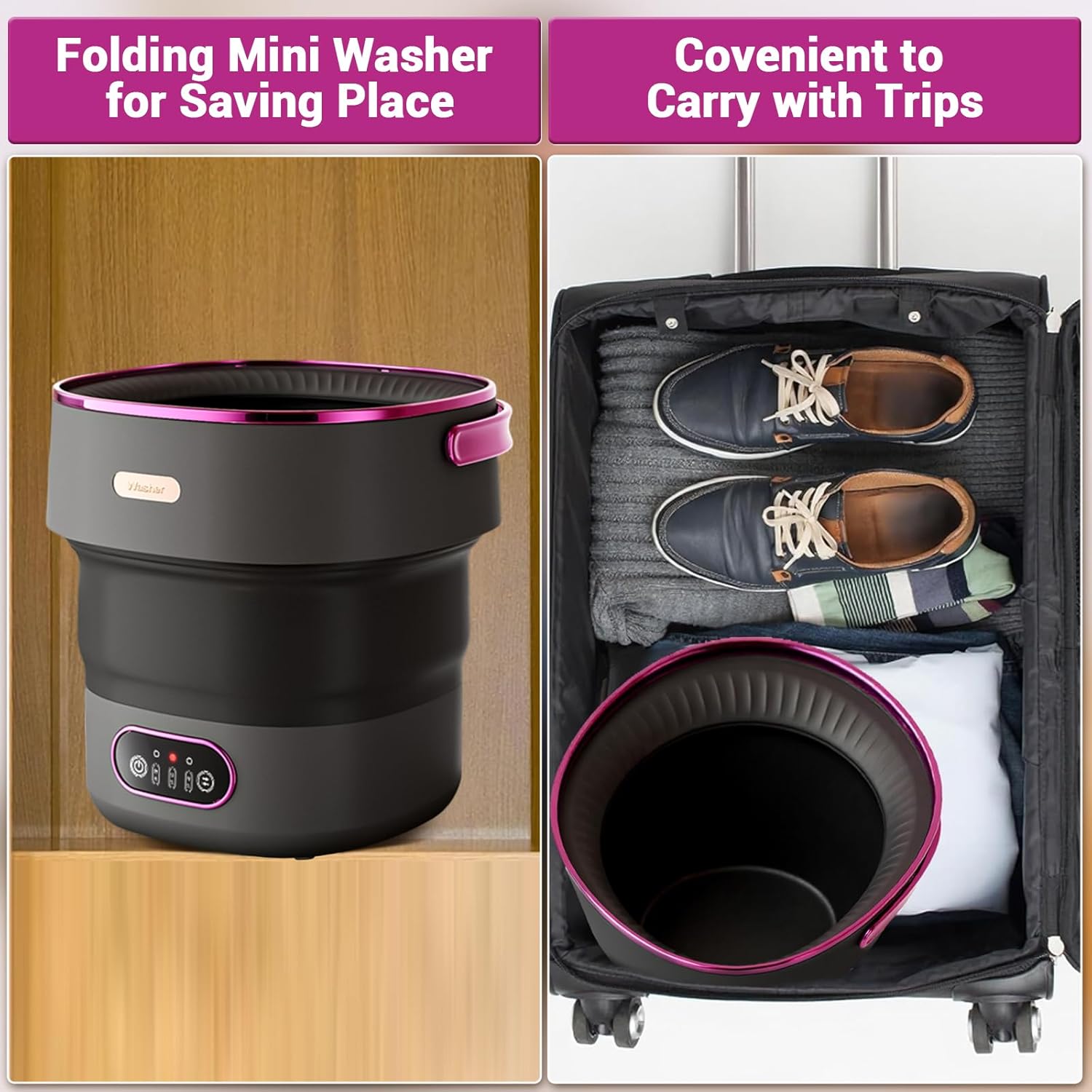 Portable Washing Machine 13L F - огляд і ціна Baby Nursery Laundry Basket