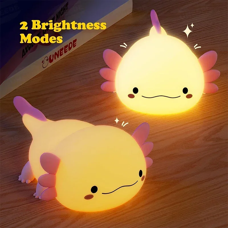 Cute Axolotl Night Light Silic - огляд і ціна Baby Nursery Table Lamp