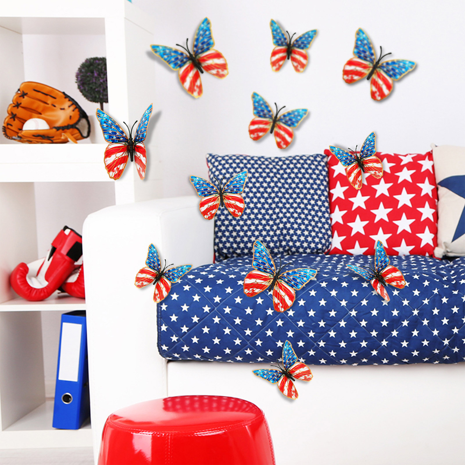 3d Butterfly Wall Stickers Ame - огляд і ціна Baby Nursery Wall Stickers
