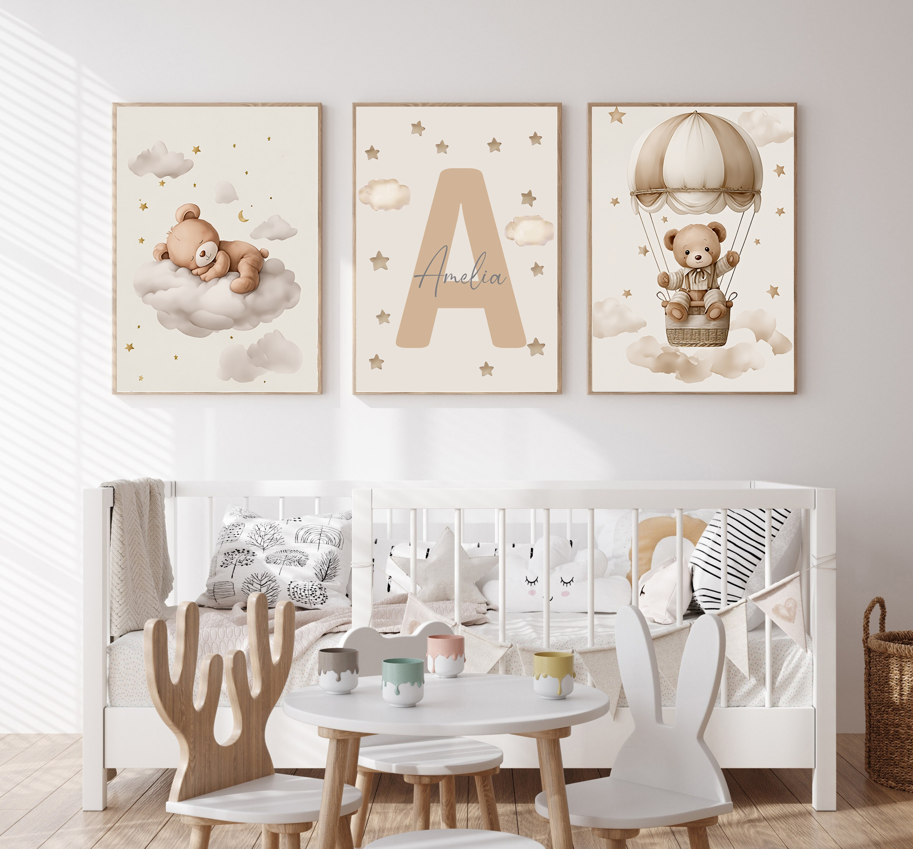 3pcs/set Bohemian Teddy Bear A - огляд і ціна Baby Nursery Things